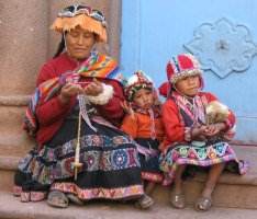 Peruvian Family, Cusco, Peru